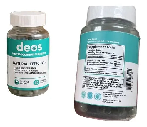 DEOS SUPLEMENTO CORPORAL, CONTROL DE OLOR