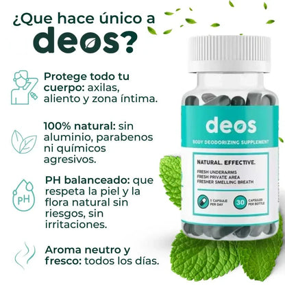 DEOS SUPLEMENTO CORPORAL, CONTROL DE OLOR