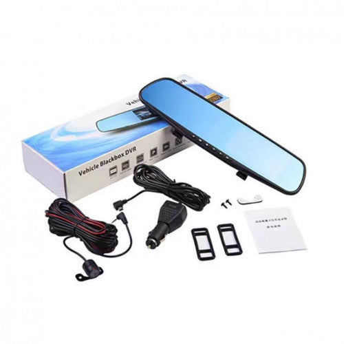 Espejo retrovisor universal con 2 cámaras trasera y delantera