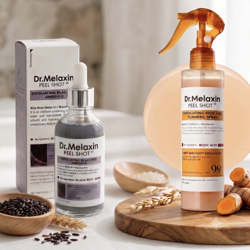 KIT MELAXIN (Aclarante + Exfoliante arroz
