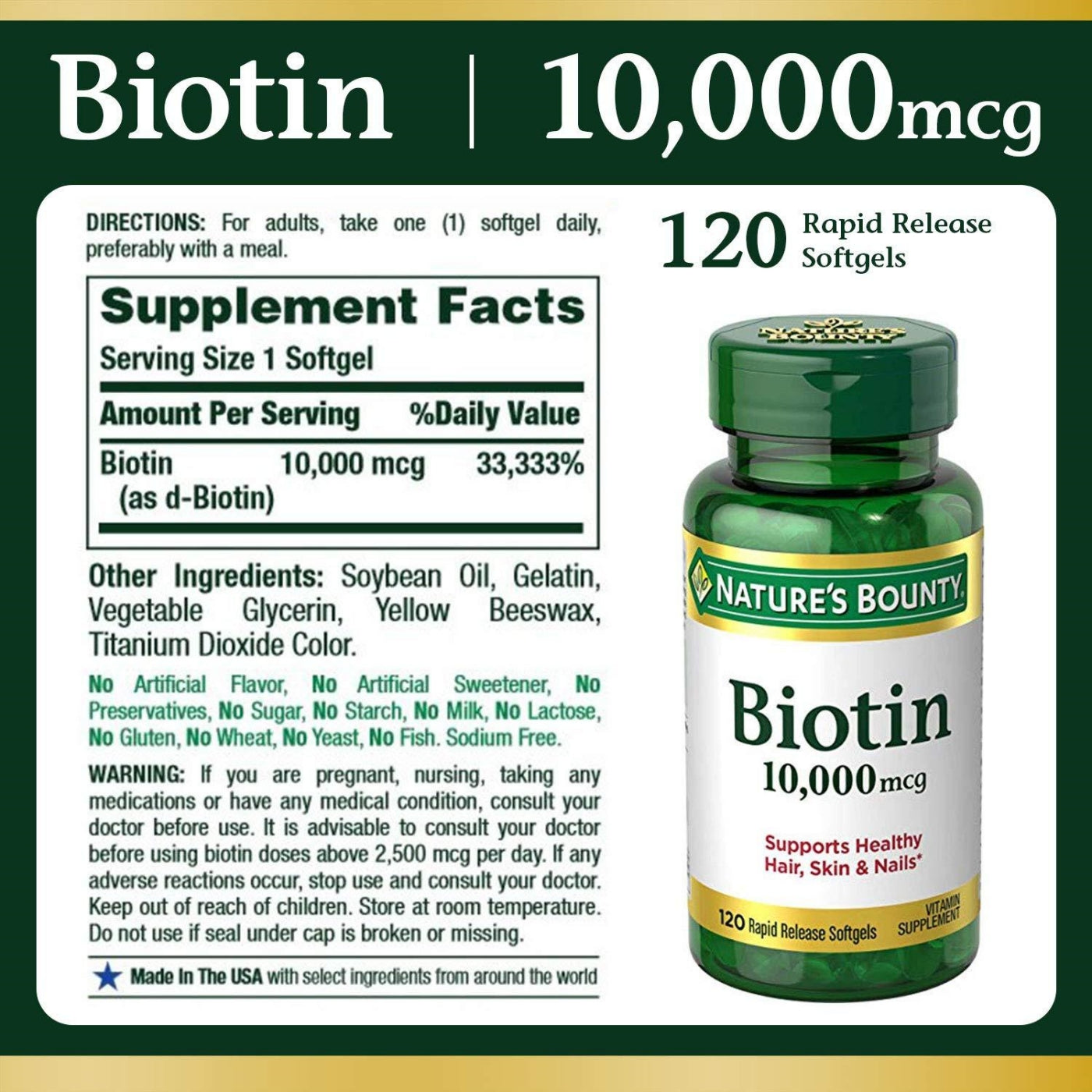BIOTIN 10,000 MCG